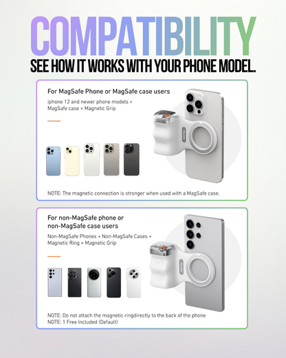 🛎️ LIMITED TIME: 50% OFF 🔥 Magnetic Phone Camera Grip for Pro-Level Shots