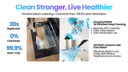 🛎️ SPECIAL OFFER: 50% OFF 🔥 Handheld Pressurized Steam Cleaner