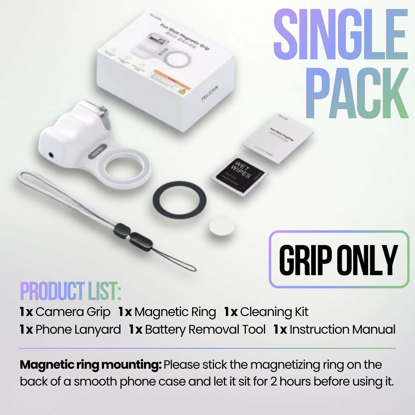 🛎️ LIMITED TIME: 50% OFF 🔥 Magnetic Phone Camera Grip for Pro-Level Shots