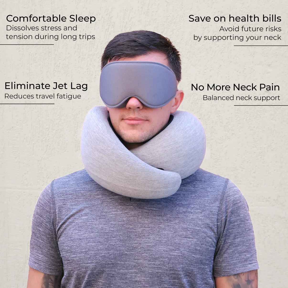 🛎️ SPECIAL OFFER 50% OFF🔥 MochiSoft Travel Pillow Confort Kit 🔥