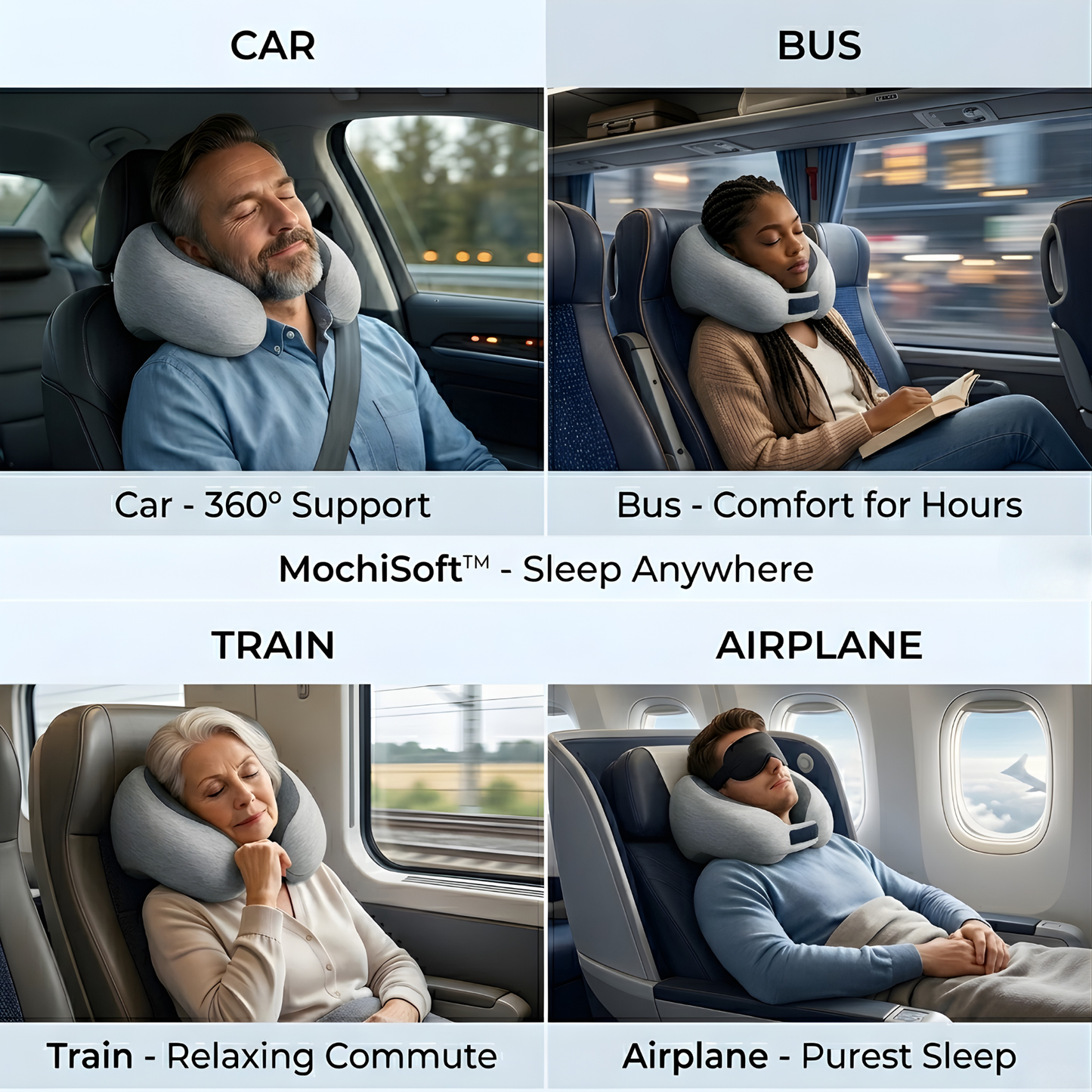 🛎️ SPECIAL OFFER 50% OFF🔥 MochiSoft Travel Pillow Confort Kit 🔥