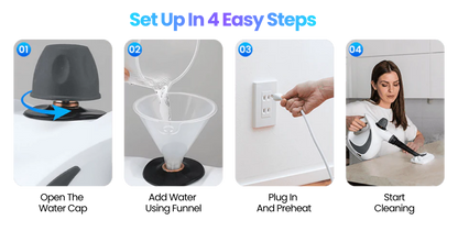 🛎️ SPECIAL OFFER: 50% OFF 🔥 Handheld Pressurized Steam Cleaner