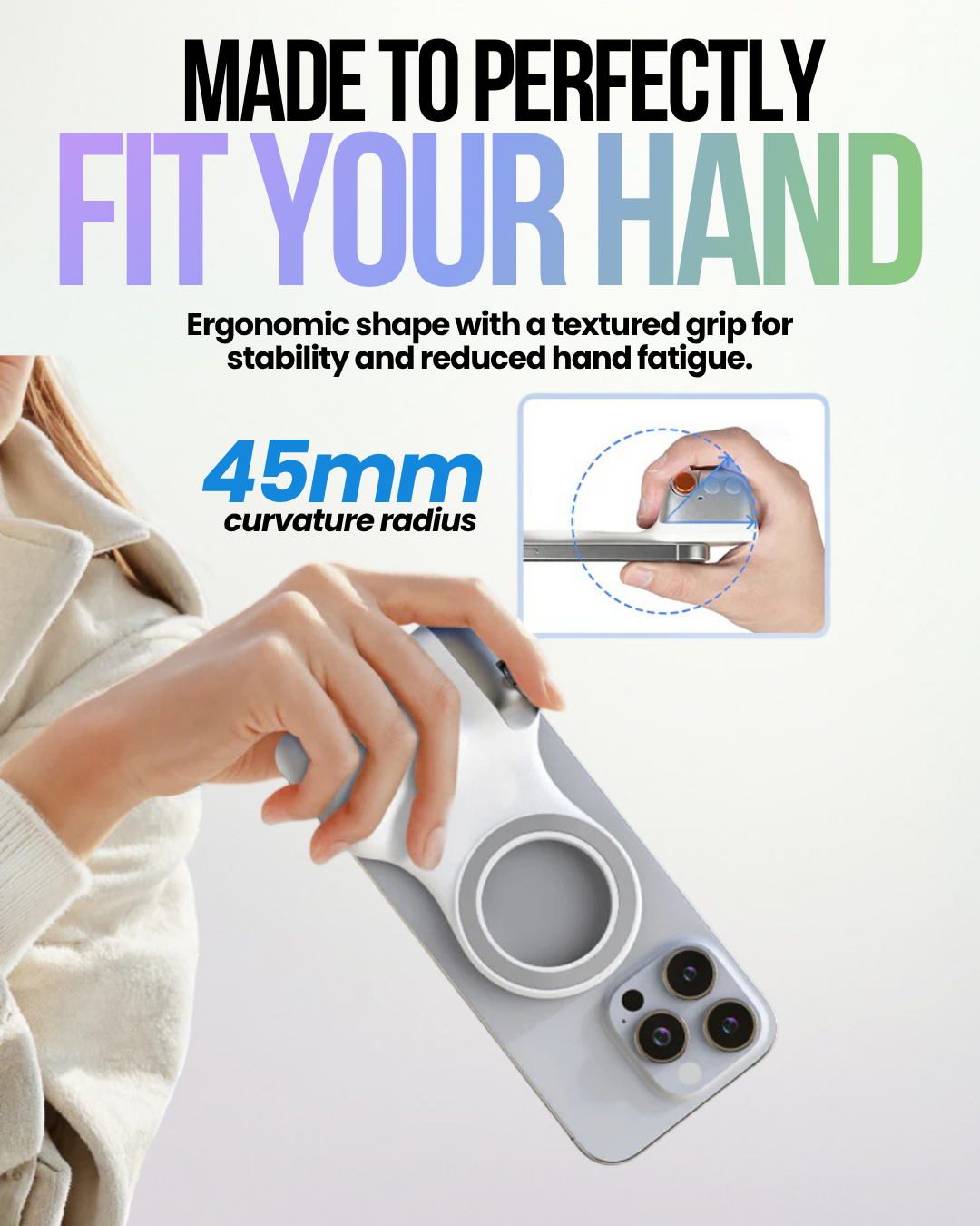🛎️ LIMITED TIME: 50% OFF 🔥 Magnetic Phone Camera Grip for Pro-Level Shots