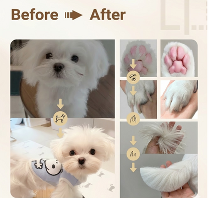 🔥 LAST DAY 50% OFF 🔥 Pawfect Groom Pro 🐶 4-in-1 Electric Clippers with 4 Interchangeable Blades