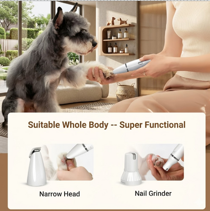 🔥 LAST DAY 50% OFF 🔥 Pawfect Groom Pro 🐶 4-in-1 Electric Clippers with 4 Interchangeable Blades