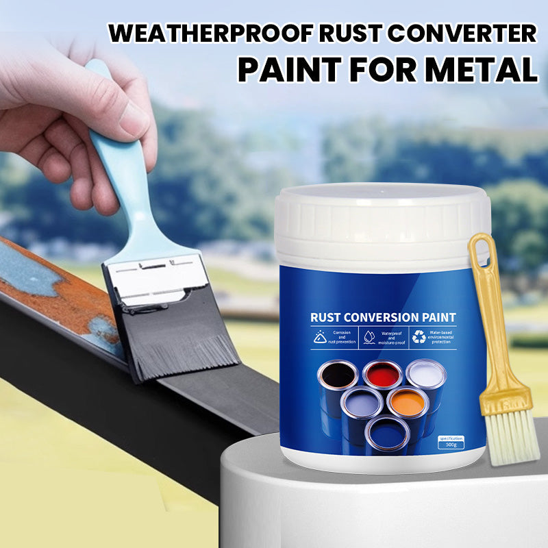 🛎️ SPECIAL OFFER: 50% OFF 🔥 Weatherproof Rust Converter Paint for Metal